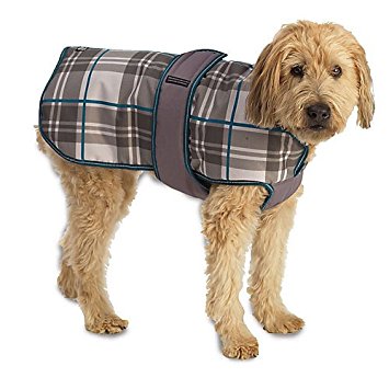 Petrageous Kodiak Gray Plaid Dog Coat