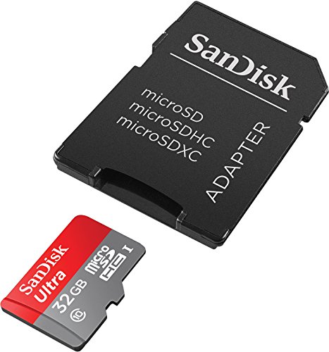 SanDisk Ultra 32GB microSDHC UHS-I Card with Adapter