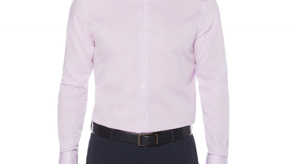 Perry Ellis Solid Dress Shirt