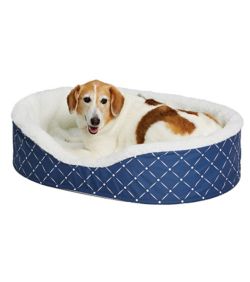 Quiet Time Ortho Blue Cradle Dog Bed