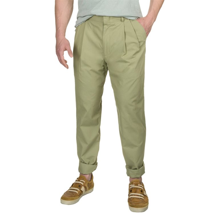 Poplin Pants Pleated Front Men's Pants - DealNinja Daily Deals